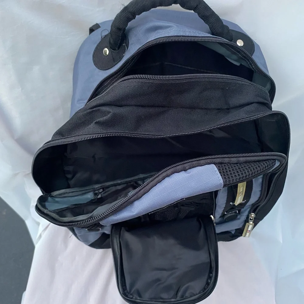 Beverly Hills Polo Club Black and Gray Backpack